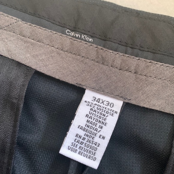 CK Men’s Black Dress Pants size 34x30 - Picture 4 of 5